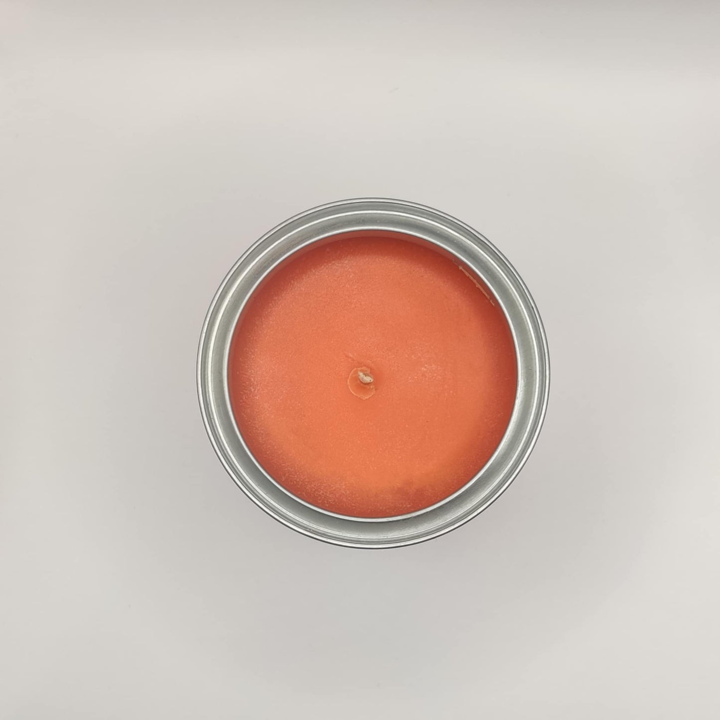 Groovewood candle in forest-green tin – sandalwood and cedarwood vegan soy wax candle by Retro Bloom