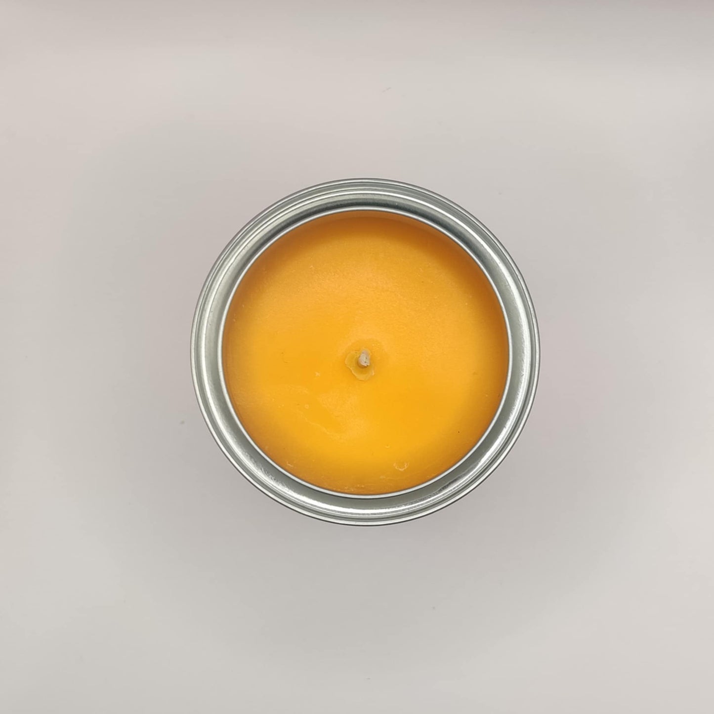 Sun Kissed candle in citrus tin – lime, bergamot, mandarin & patchouli soy wax candle by Retro Bloom