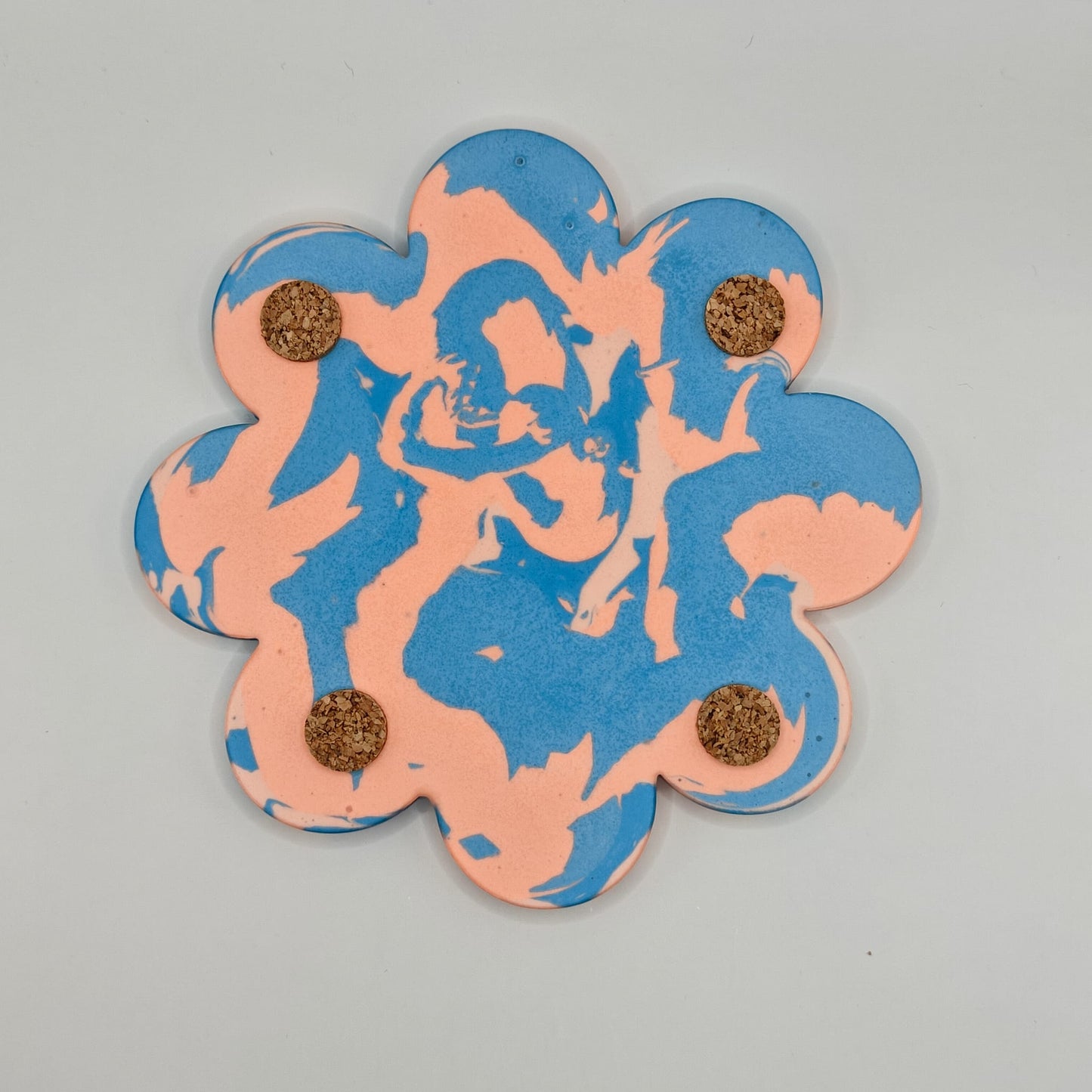 Coaster - Blue/Peach