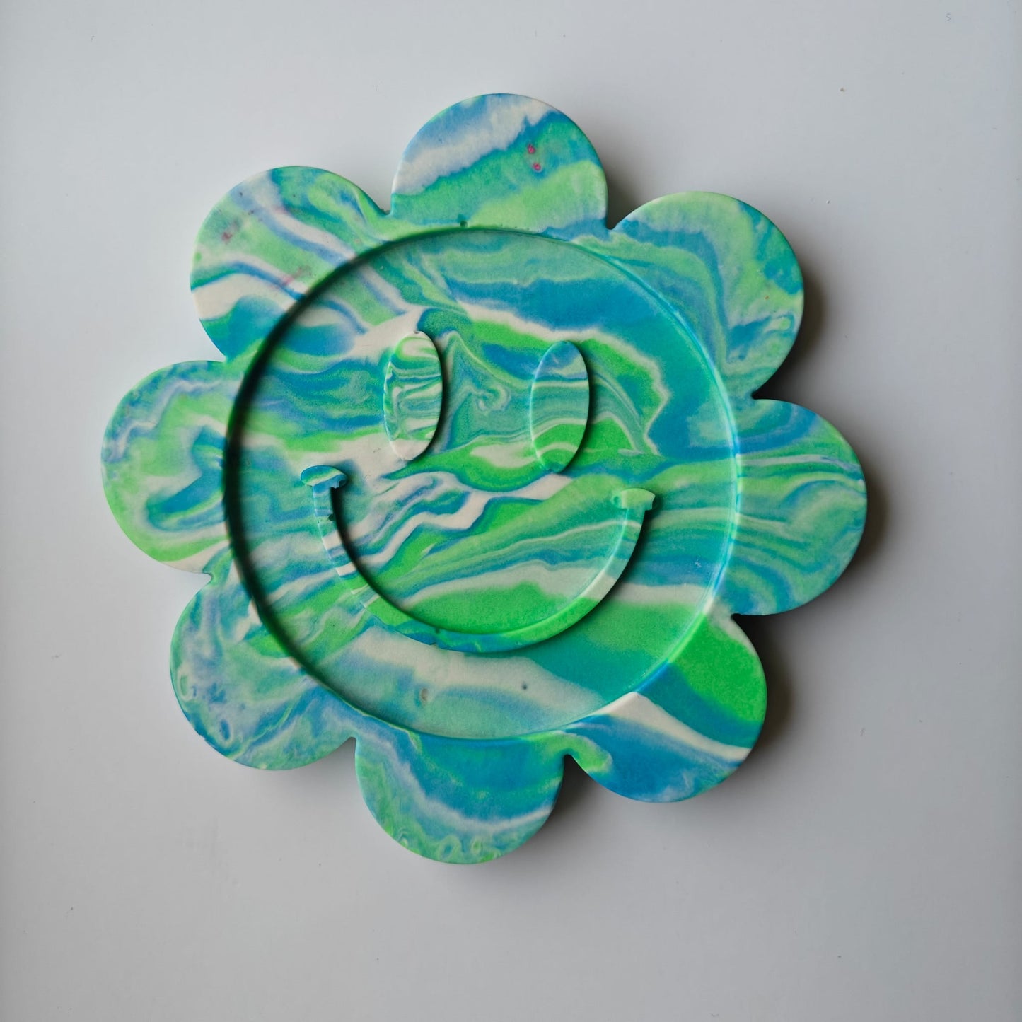 Coaster - Green/Blue/White