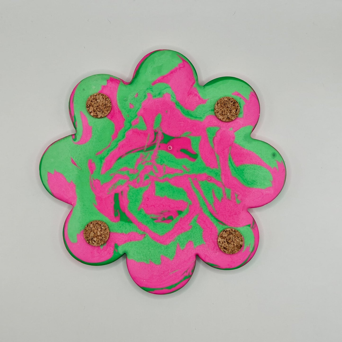 Coaster - Green/Pink