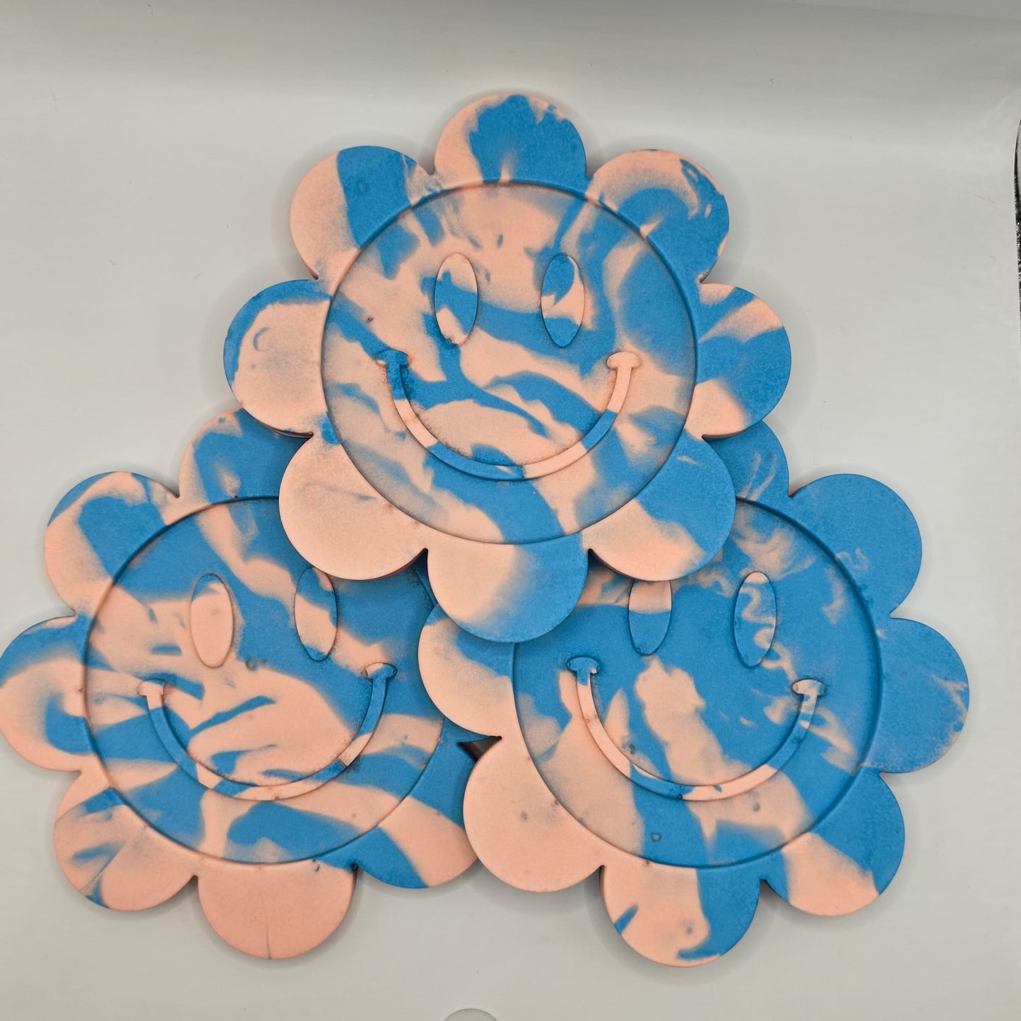 Coaster - Blue/Peach