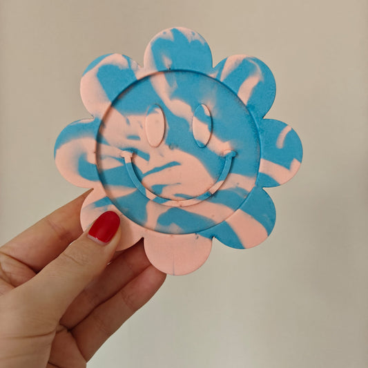 Coaster - Blue/Peach